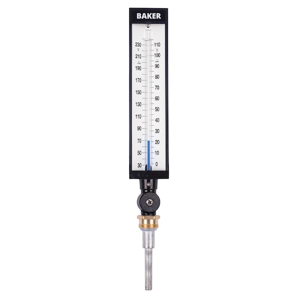 Baker Instruments 9VU35-305 Industrial Thermometer, 30 to 300 deg F (0 to 149 deg C) 9VU35-305 - main
